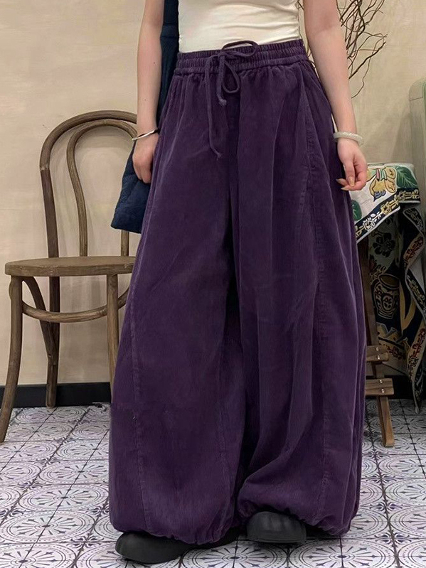Corduroy Pant Warm - plus Size Women's High Waist Corduroy