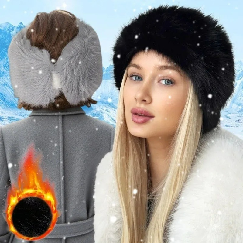 Wide Band Fur Headband Winter  - Fleece Ear Warmer Band recension och pris