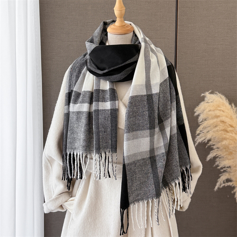 Women Scottish Plaid Imitation - Cashmere Pashmina Wrap recension och pris