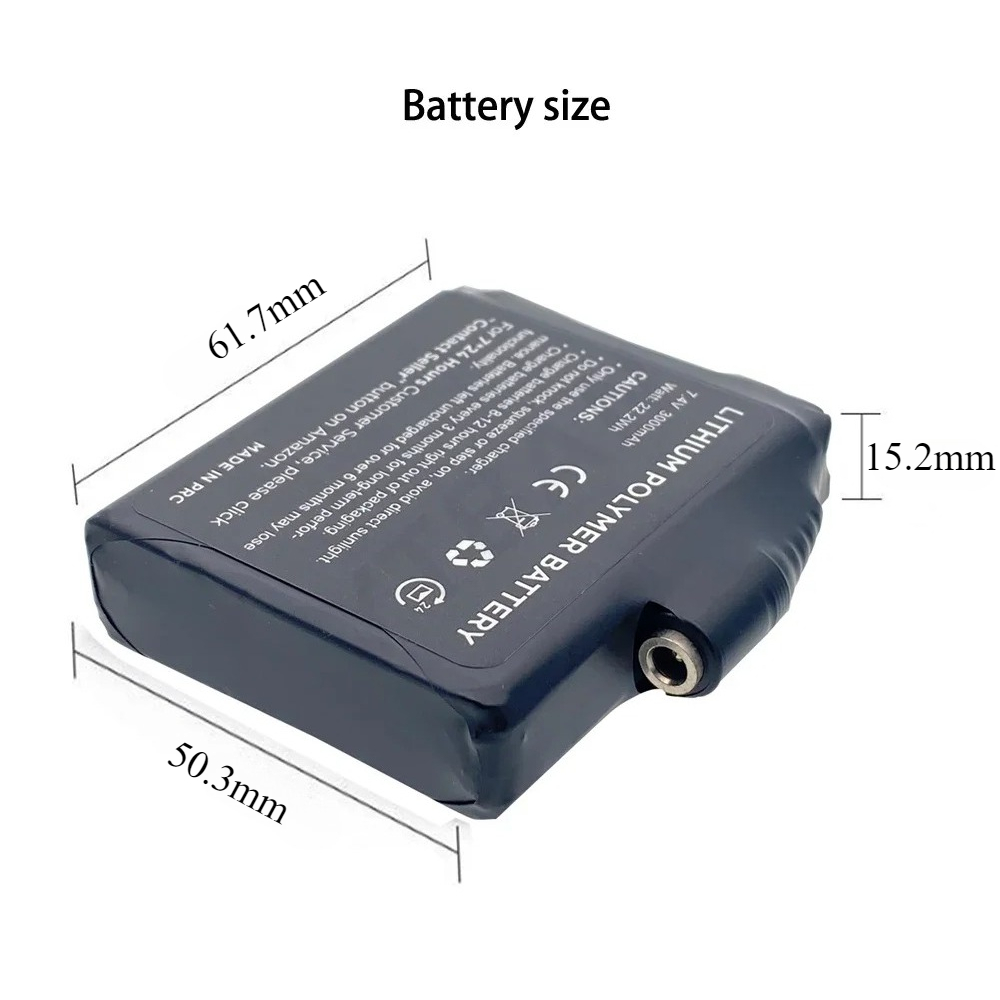 Glove Battery 7.4V 3000mAh Pol - Heated Vest Battery recension och pris