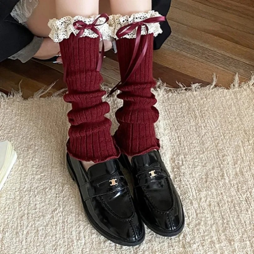 Leg Warmers Ankle Womens Bow W - Thermal Sock Wool recension och pris