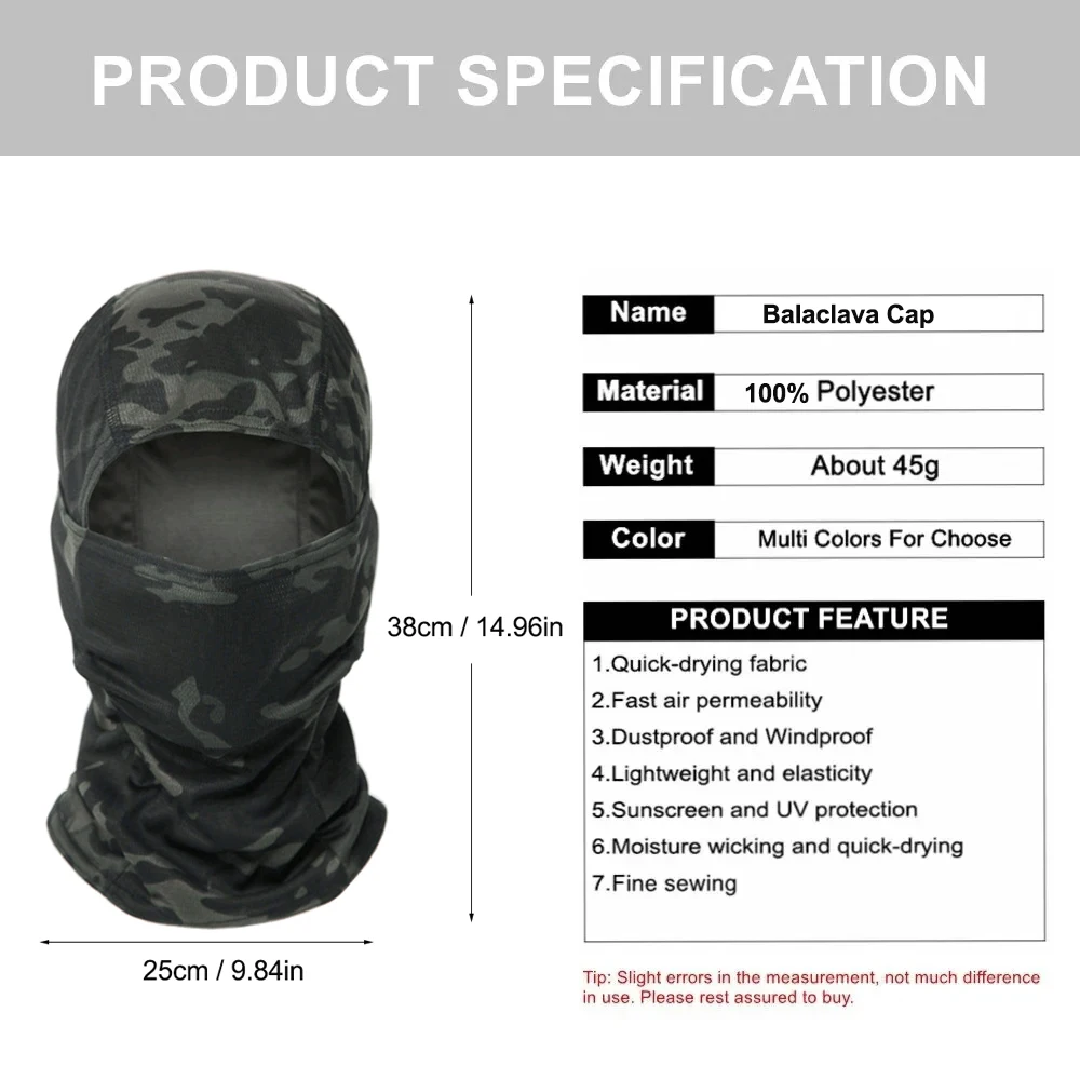 Camouflage Balaclava Hat Cycli - Balaclava Ski Mask recension och pris
