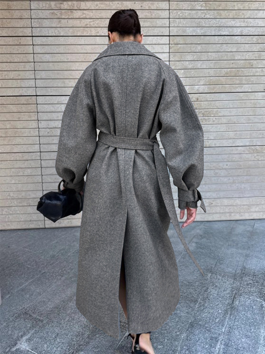 LUCYSHIHATTU Long Imitation wo - Wool Coat Peacoat recension och pris