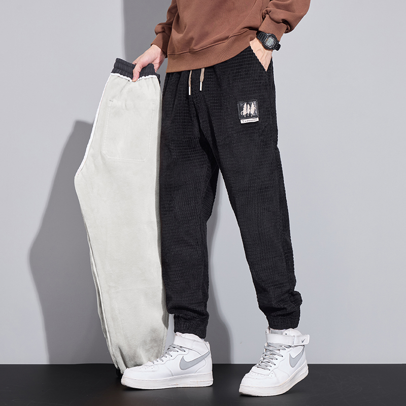 Winter Men's Fleece Jogging Pa - Corduroy Pant Warm recension och pris