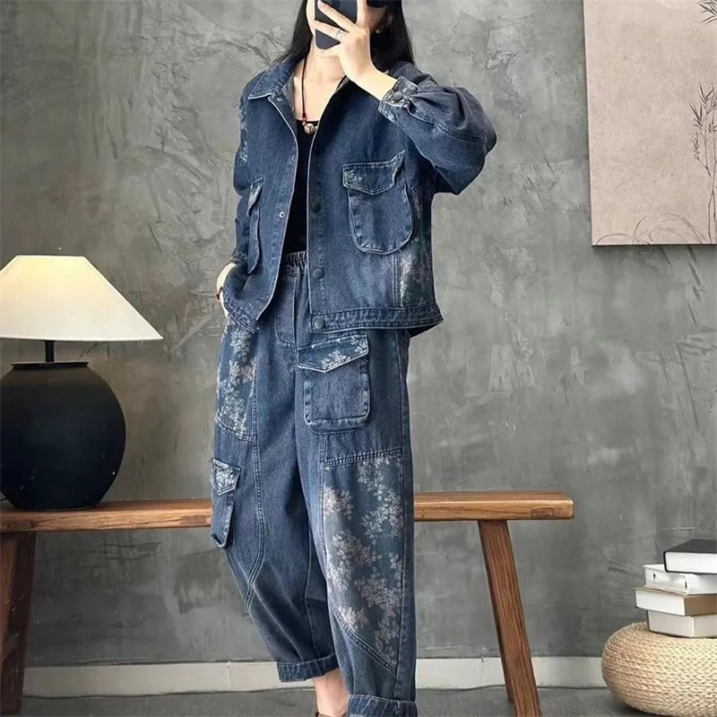 2025 Autumn Denim jacket Suits - Down Jacket Packable recension och pris