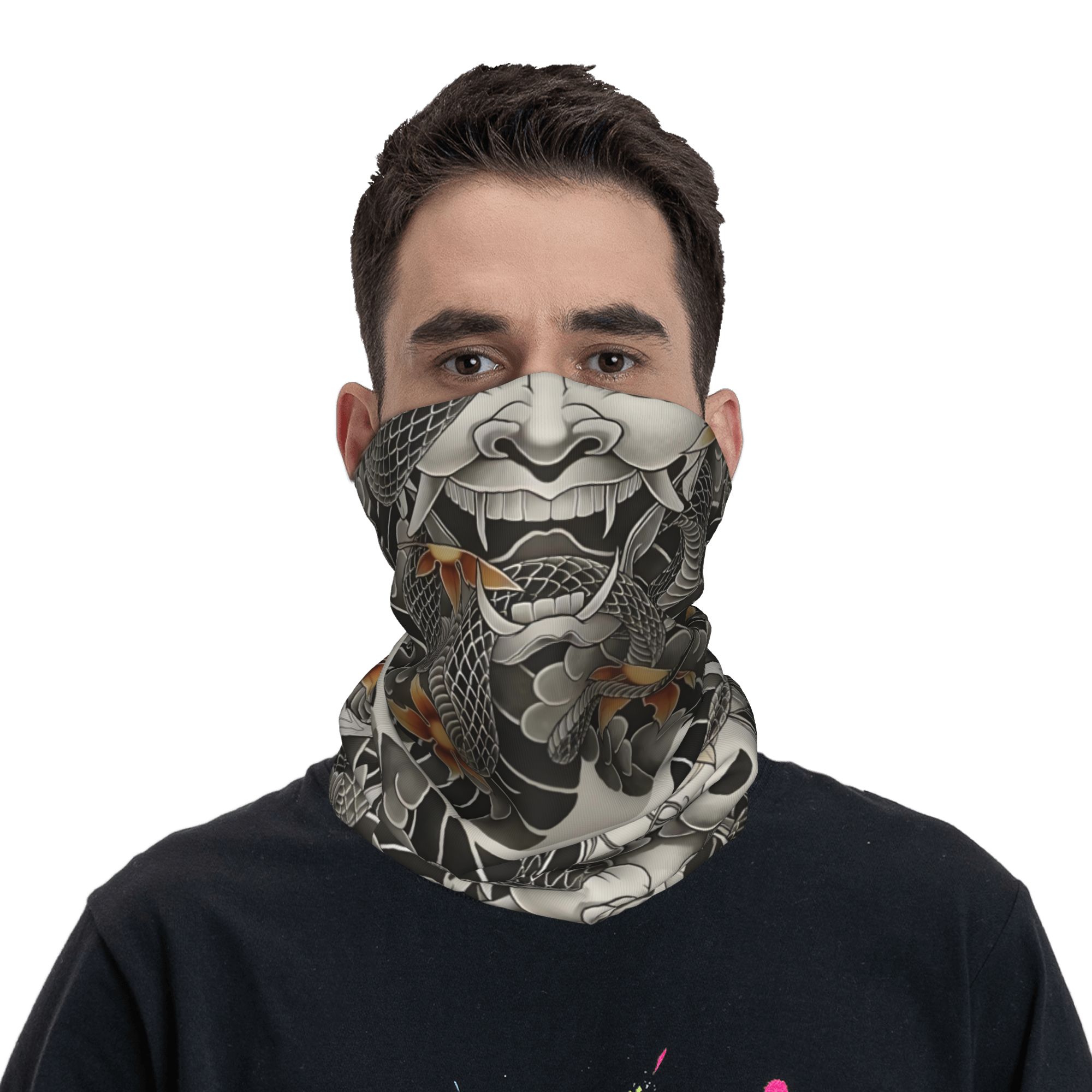 Custom Samurai Oni Demon Banda - Neck Gaiter Fleece recension och pris