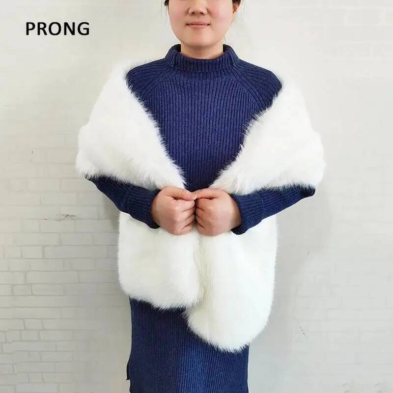 Women Faux Fur Shawls Wraps Wi - Shawl Wrap Winter recension och pris