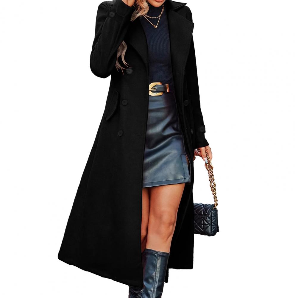 Autumn Coat Women's Long Wool  - Wool Coat Peacoat recension och pris