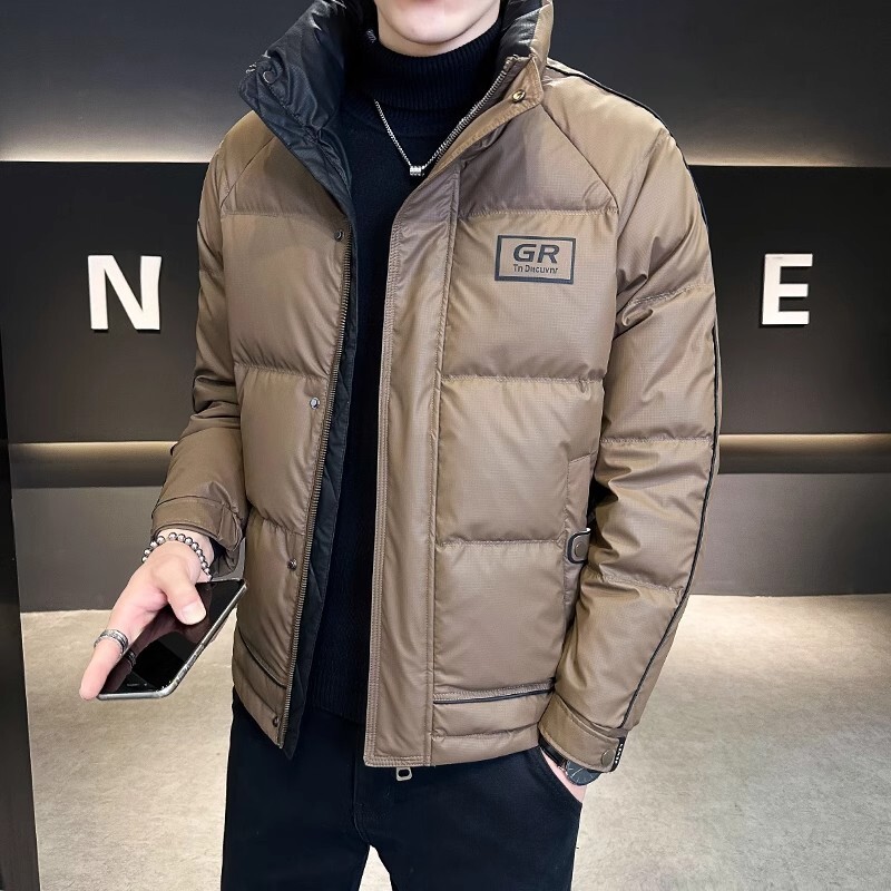 Fall Winter Men's White Duck D - Down Jacket Packable recension och pris