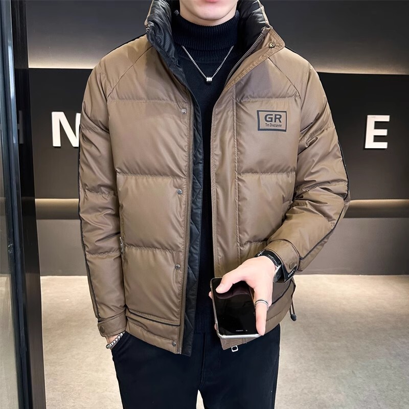 Fall Winter Men's White Duck D - Down Jacket Packable recension och pris