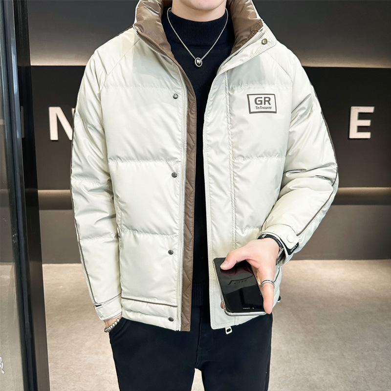 Fall Winter Men's White Duck D - Down Jacket Packable recension och pris